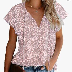 NWT Womens Casual Top Size L - Muted Pink